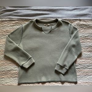Madewell Thermal/waffle knit shirt